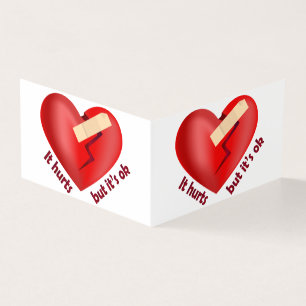 Broken heart healed with patch and life quote