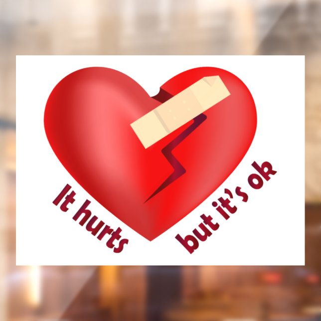 Broken heart healed with patch and life quote (Sheet 2)