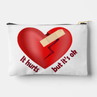Broken heart healed with patch and life quote