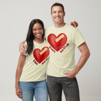 Broken heart healed with patch and life quote