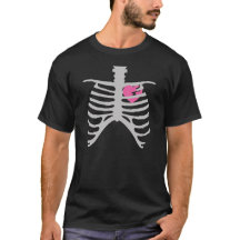 Broken Heart in Ribcage Vector Art