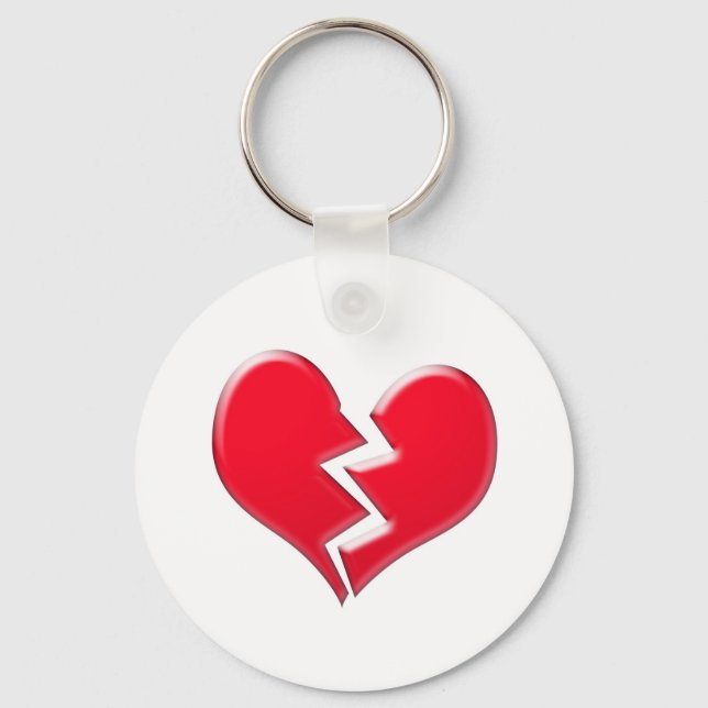 Broken heart key ring (Front)