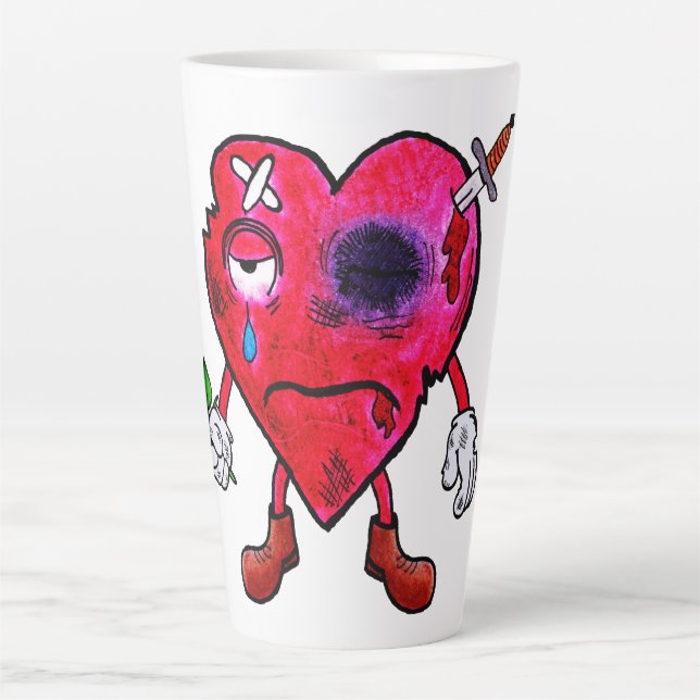 Broken heart latte mug (Front)