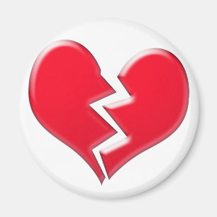 Broken heart magnet