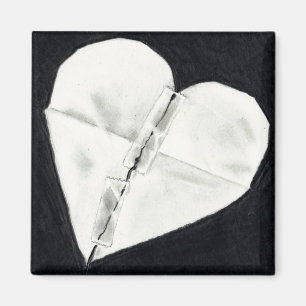 BROKEN HEART MENDED: PENCIL REALISM MAGNET