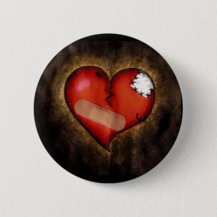 Broken Heart/Mending Heart-button 6 Cm Round Badge