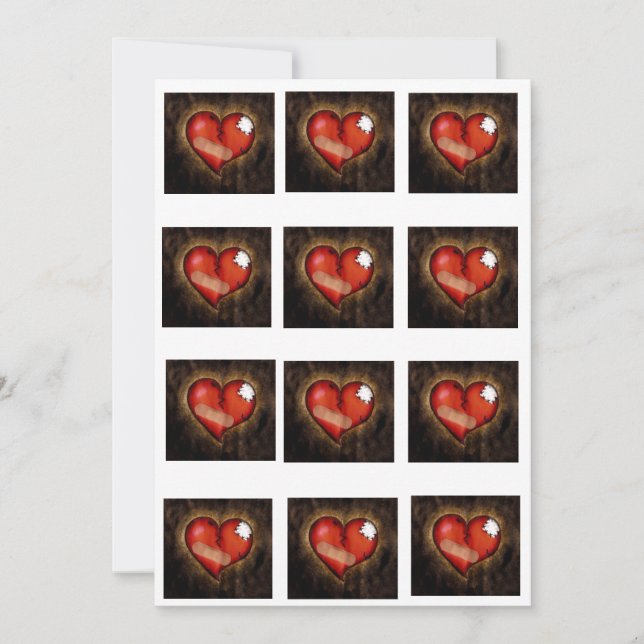 Broken Heart/Mending Heart-invitation Invitation (Front)