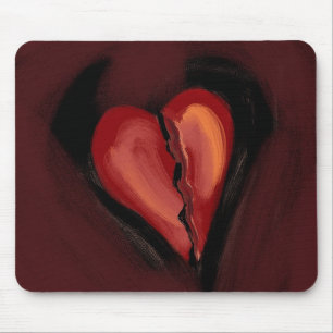 Broken Heart Mouse Pad