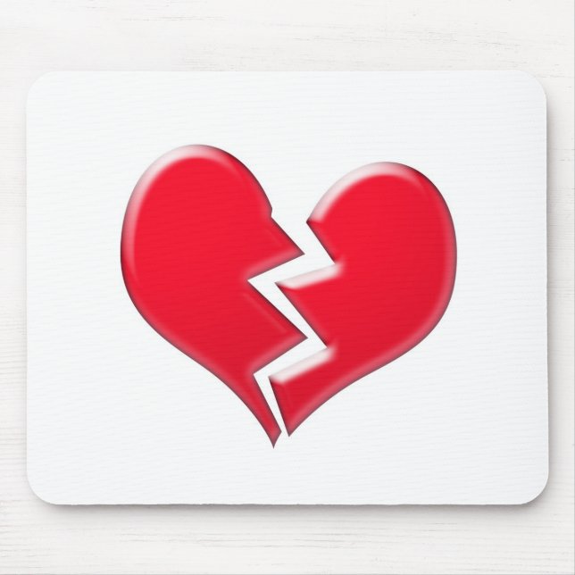 Broken heart mouse pad (Front)