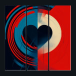 Broken Heart Part 2 Triptych<br><div class="desc">Introducing a triptych print that's sure to steal your heart! This stylish piece of pop art features a retro-inspired heart motif that's sure to add a touch of fun and whimsy to any space. The bold and vibrant colors are sure to catch the eye, while the triptych format offers a...</div>