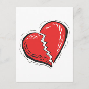 Broken Heart Postcard
