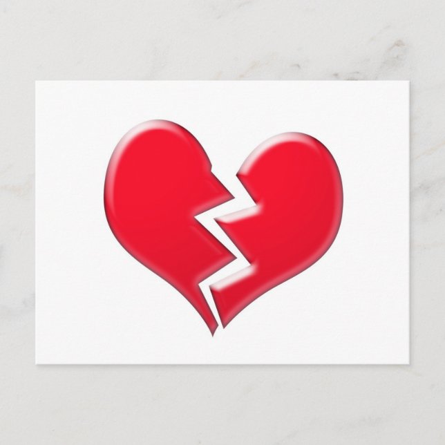 Broken heart postcard (Front)