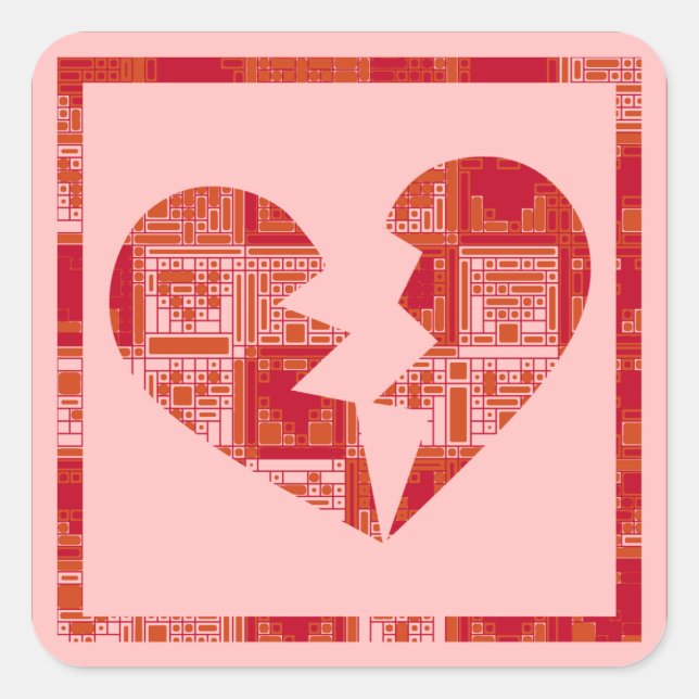 Broken heart puzzle Sticker (Front)