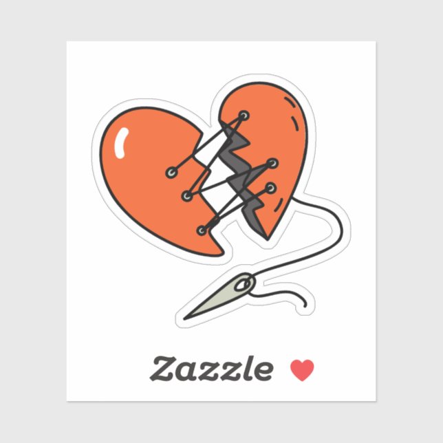 Broken Heart Red (Sheet)