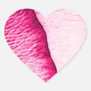 Broken Heart Rose Petal Pattern Sticker