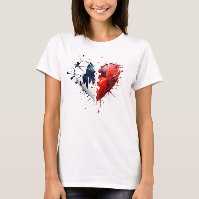 Broken heart splash T-Shirt (Front)