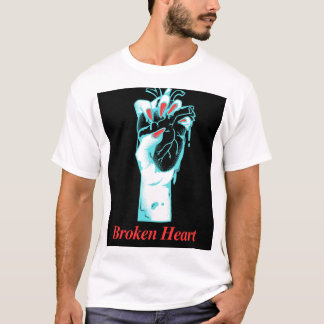 Broken heart t-shirt design