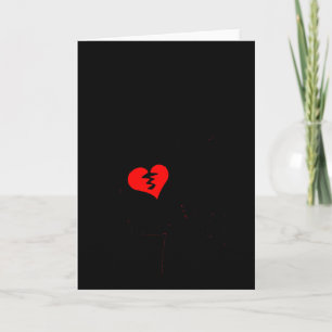 Broken Heart Valentine Card