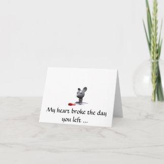 Broken Hearted Card