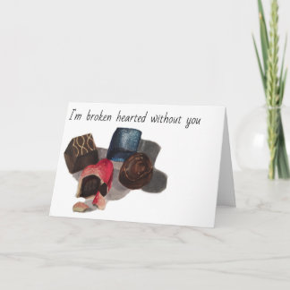 Broken hearted, Sorry!, apology  Card