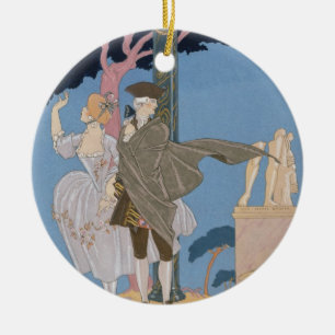 Broken Hearts, Broken Statues, illustration for 'F Ceramic Tree Decoration