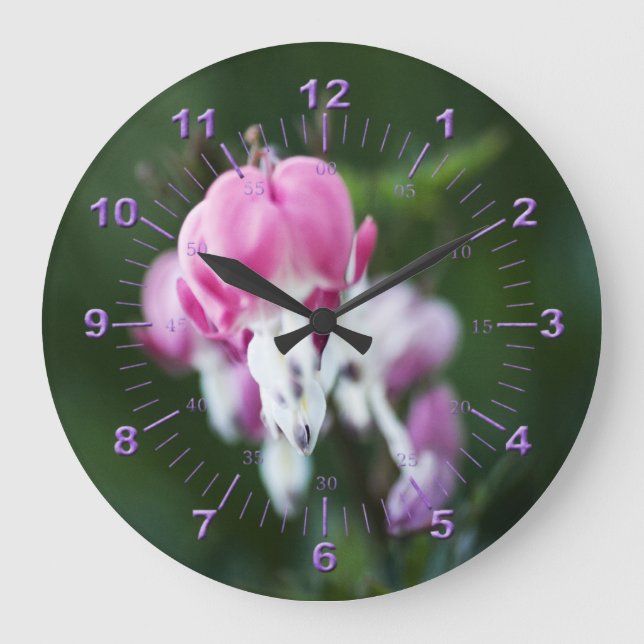 Broken Hearts Line Up Large Clock (Front)