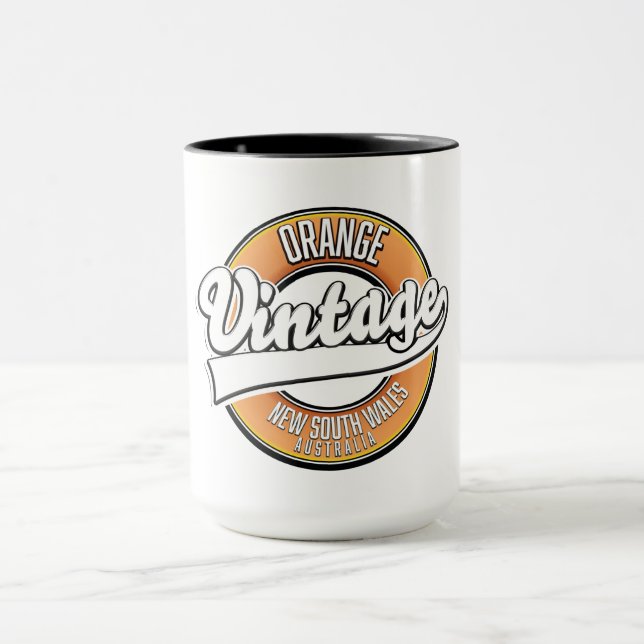 Broken Hill australia vintage style logo. Mug (Center)
