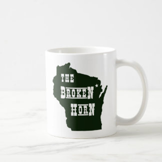 broken horn mug green