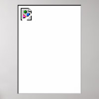 Broken Image Icon Poster