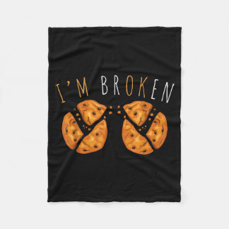 Broken Invisible Illness Mental Aware Broken Fleece Blanket