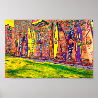 Broken kayaks poster