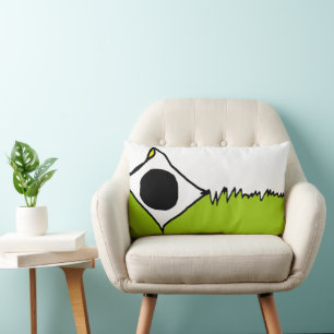 "Broken Kite" Grass Fun Abstract - Graphic Pillow