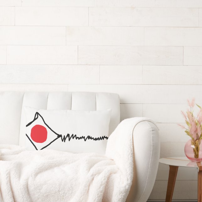 "Broken Kite White" Throw Pillow (Couch)