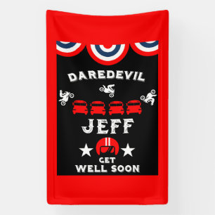 Broken Leg Clumsy Person Get Well Banner