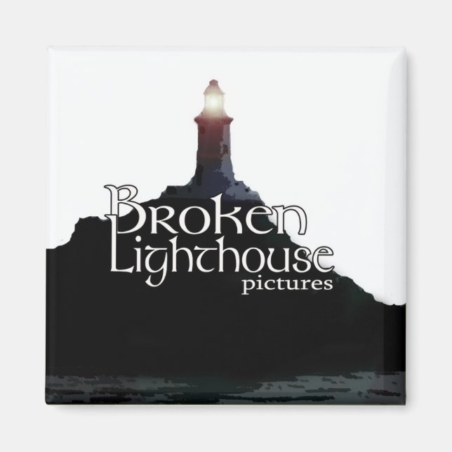 Broken Lighthouse Pictures Magnet Regular - Square (Front)