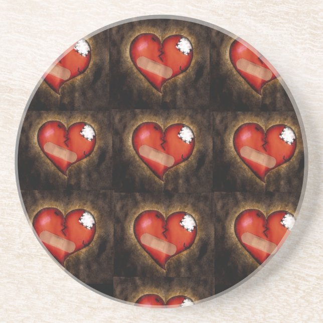 Broken/Mending Heart-coaster Coaster (Front)