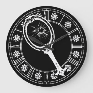 Broken Mirror Large Clock