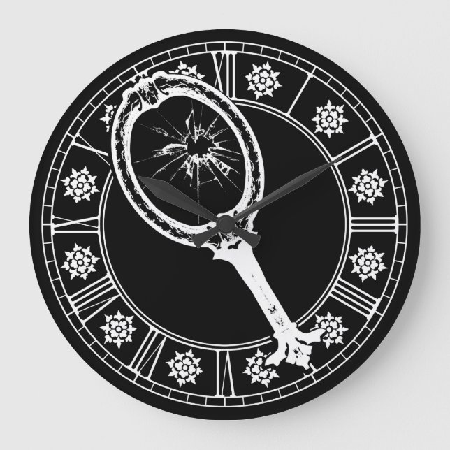 Broken Mirror Large Clock (Front)