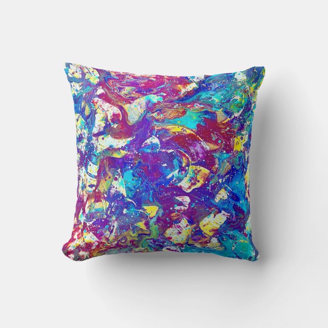 Broken Mood Ring Series No. 1 – Fractured Spectrum Cushion (Front)