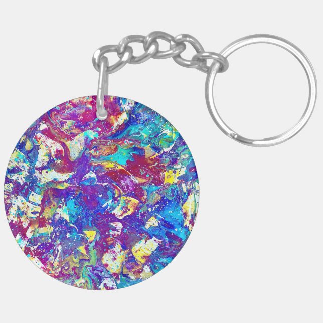 Broken Mood Ring Series No. 1 – Fractured Spectrum Key Ring (Back Right)