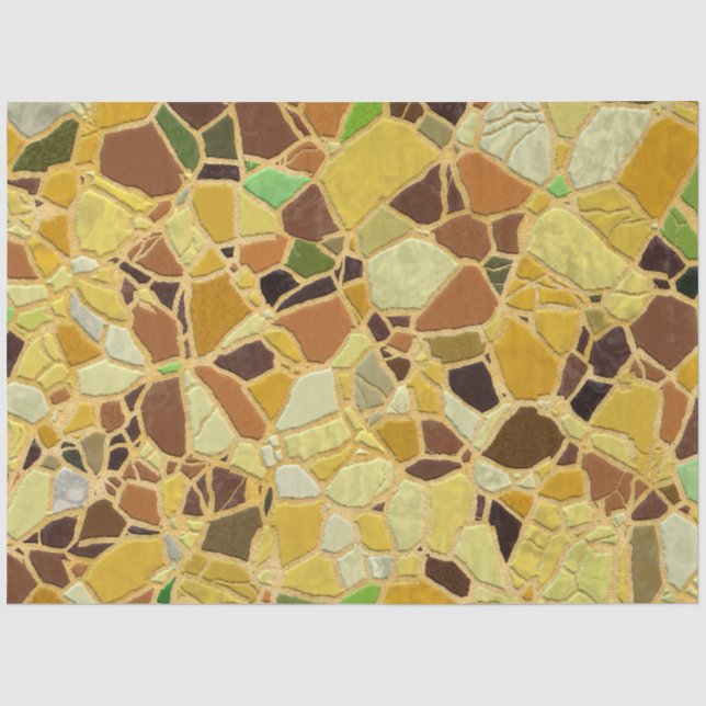 broken mosaic A Tissue Paper (Front)