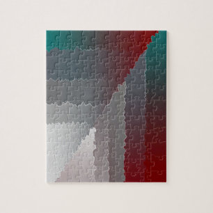 Broken mosaic jigsaw puzzle