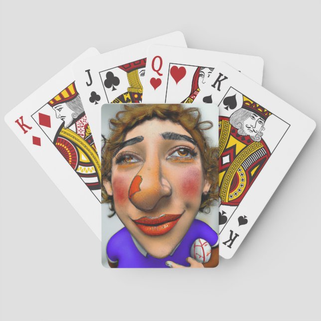 Broken Nose Rugby Player - Playing Cards (Back)