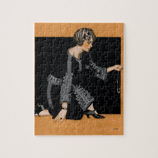 Broken Pearl Necklace Jigsaw Puzzle (Vertical)