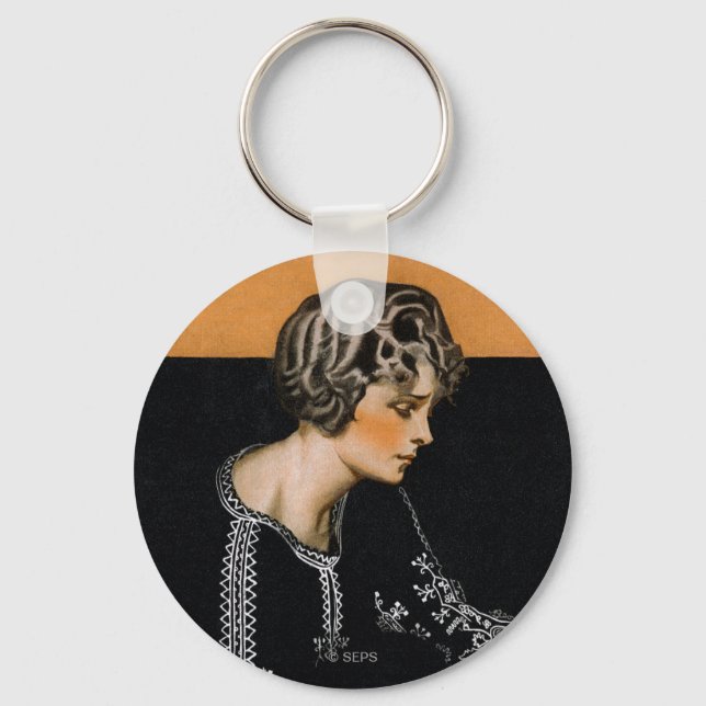 Broken Pearl Necklace Key Ring (Front)