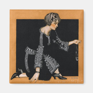 Broken Pearl Necklace Magnet