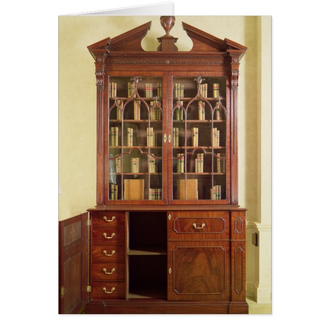 Broken pedimented bureau bookcase (Front)