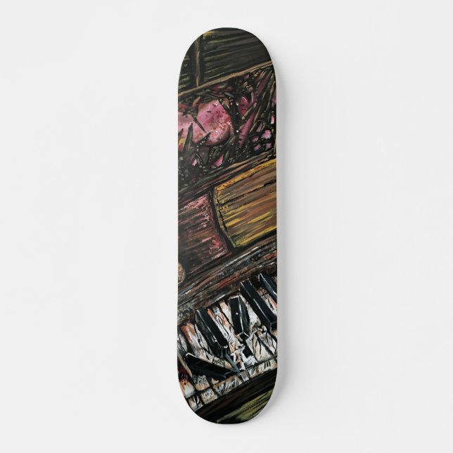 Broken Piano Skateboard (Front)