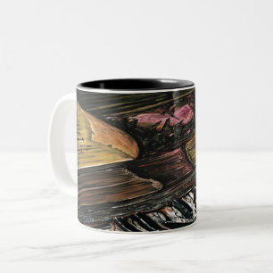 Broken Piano Two-Tone Coffee Mug