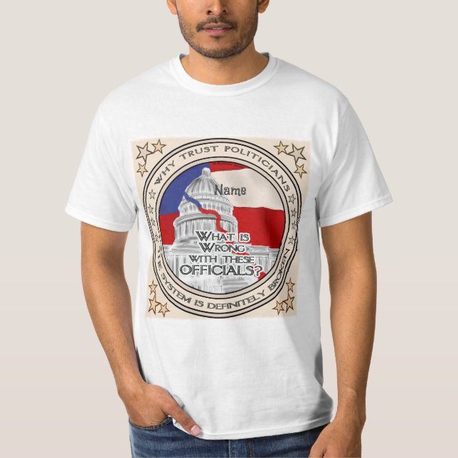Broken Political System t-shirt (Front)